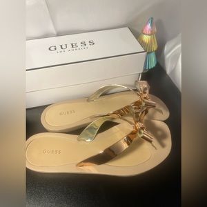 Guess Tutu Bow Flip Flops
